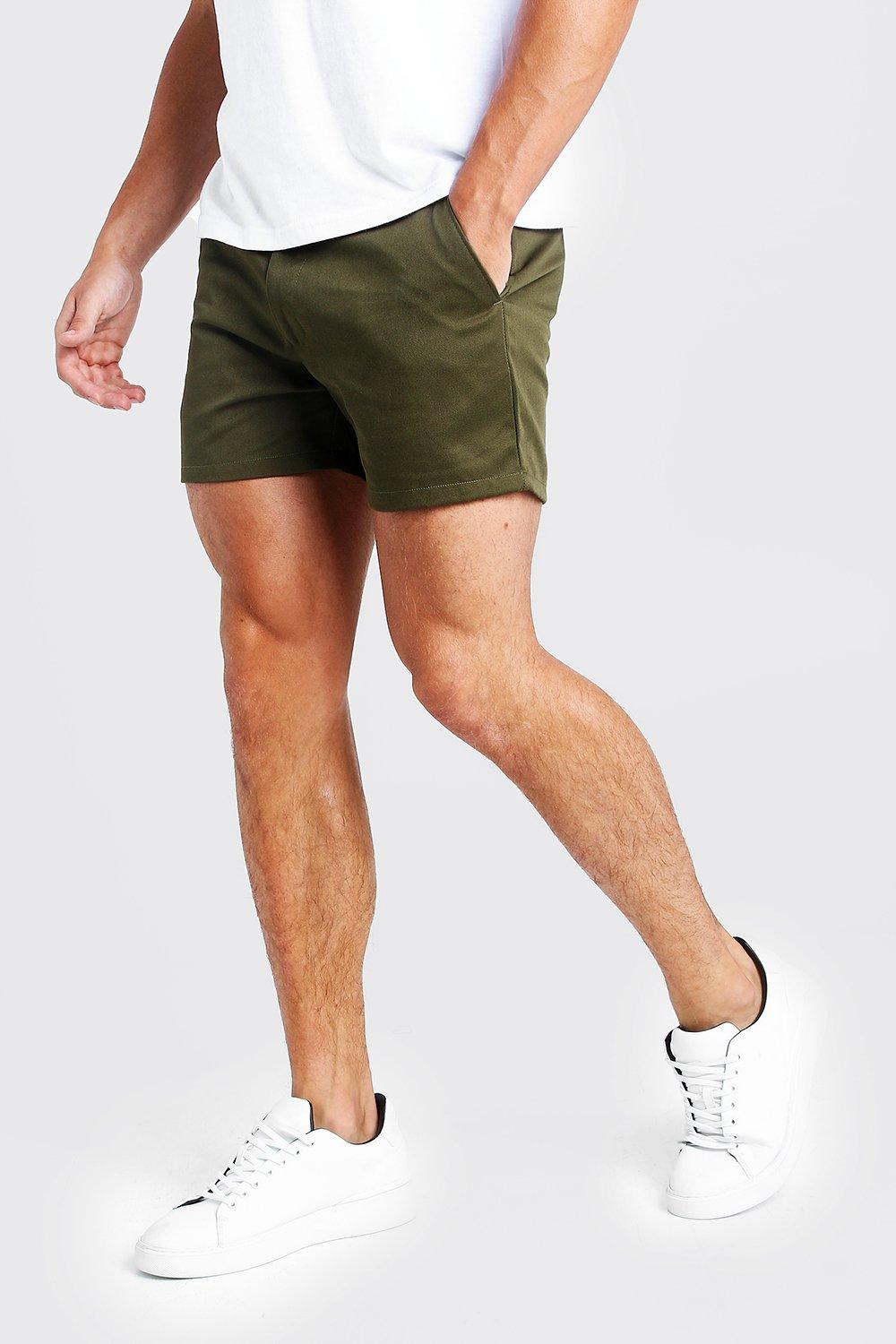 slim fit chino shorts mens