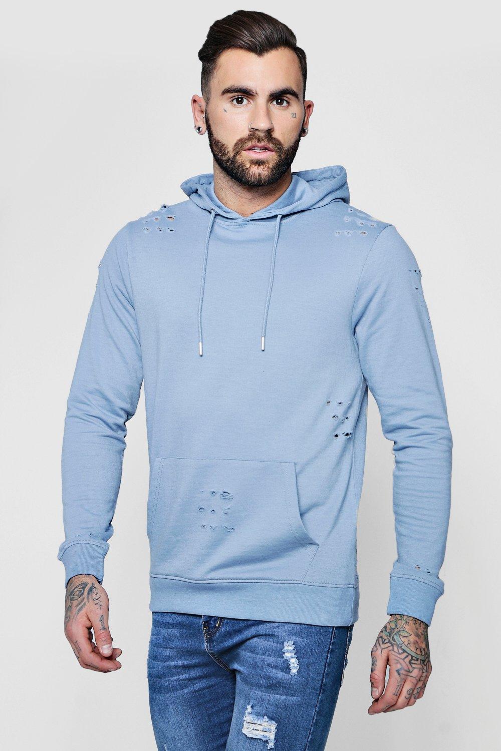 dusty blue hoodie