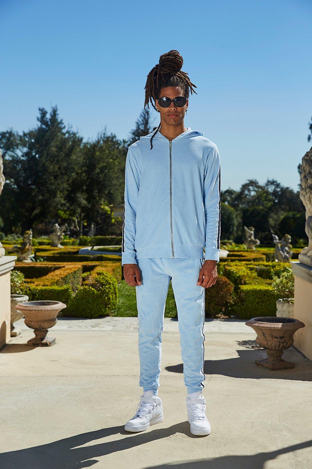 boohoo velour tracksuit