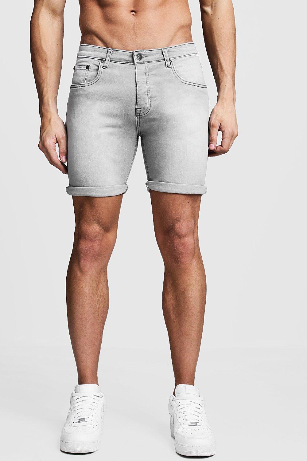 skinny fit jean shorts