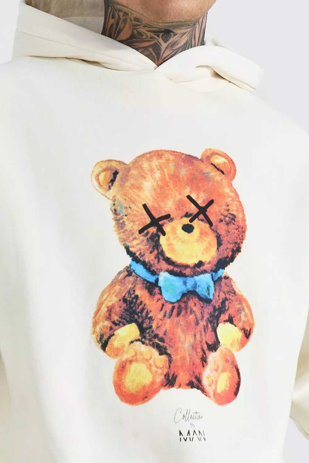 Boohooman teddy online hoodie