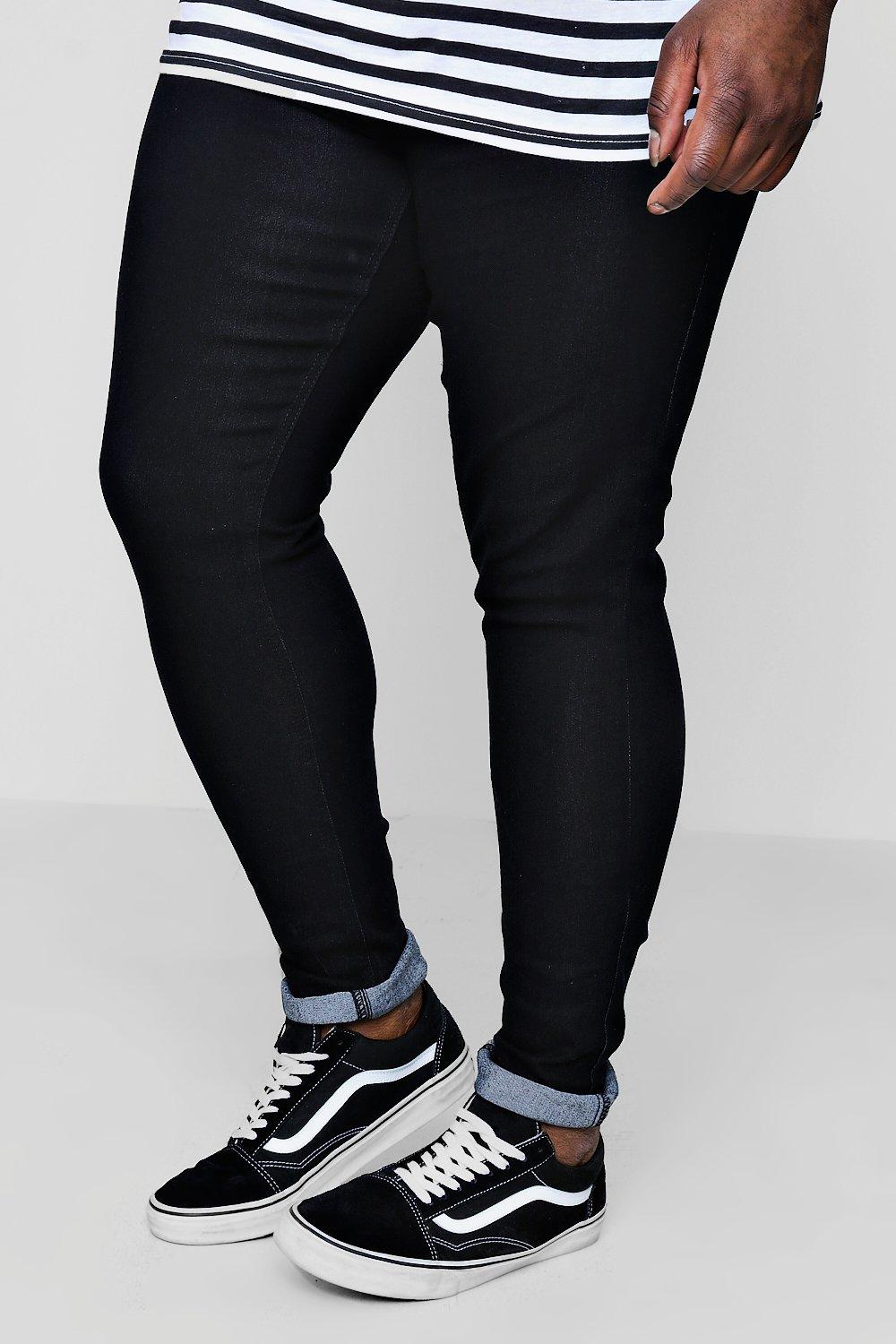 black skinny jeans big and tall