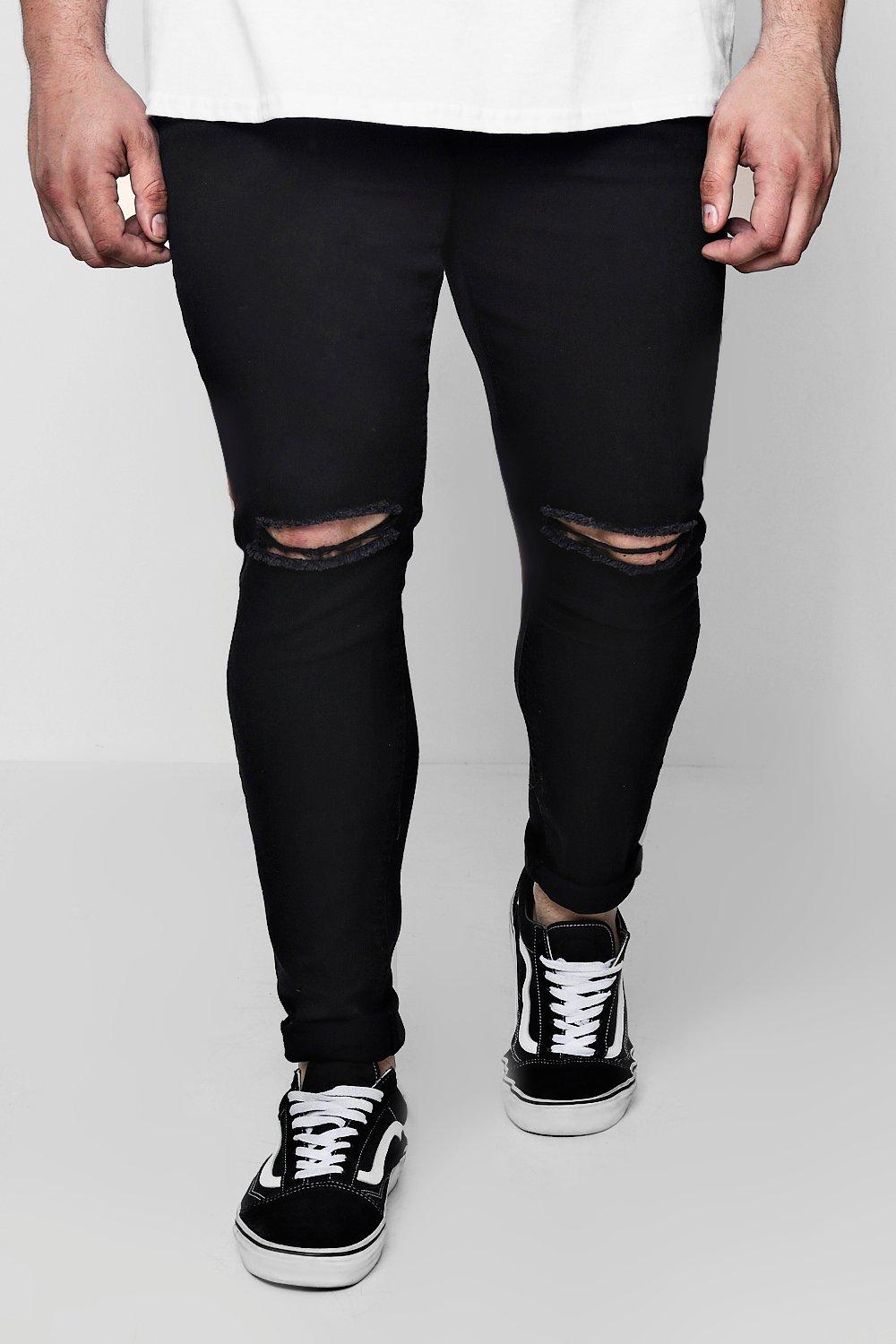 skinny ripped knee jeans