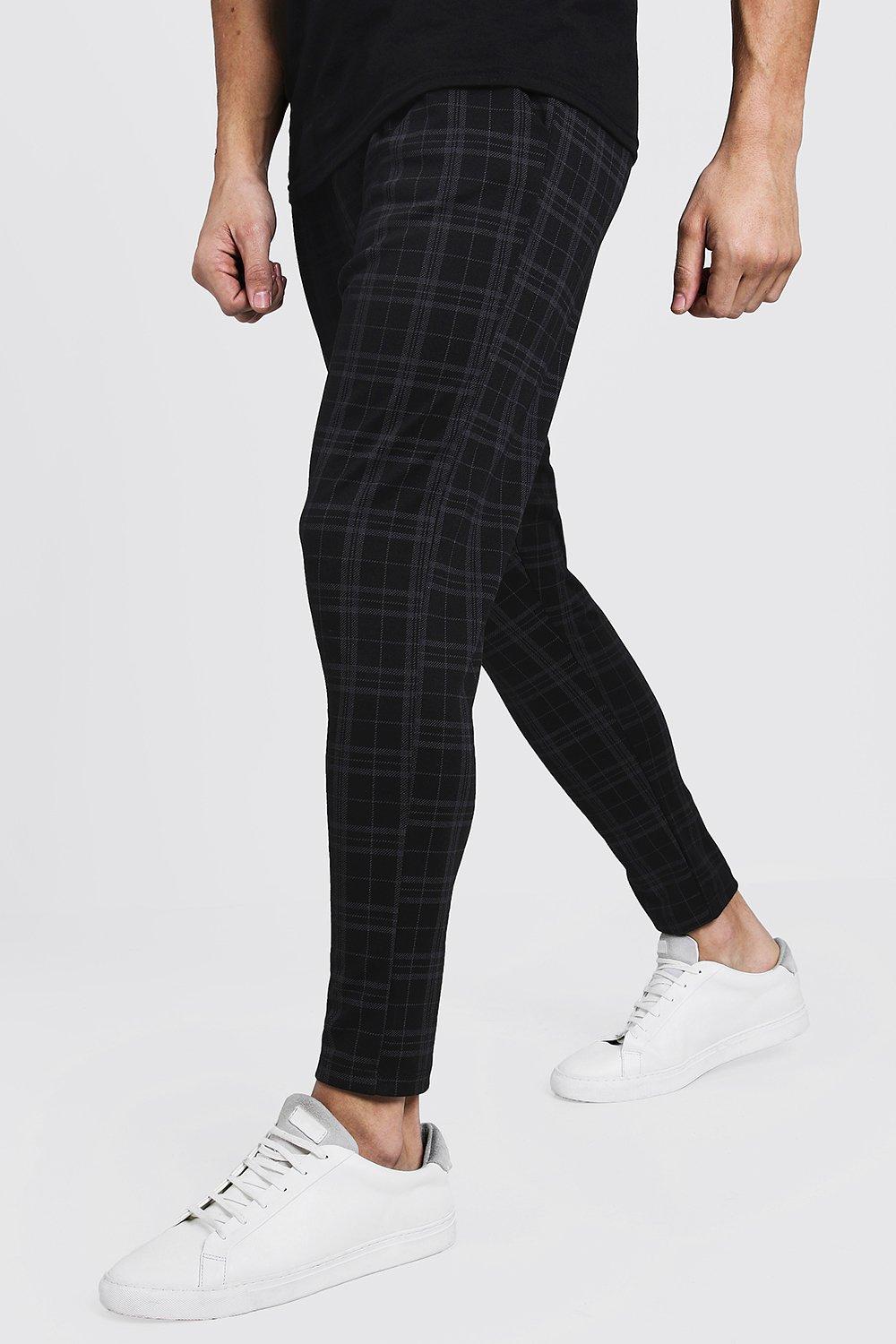 smart checked jogger