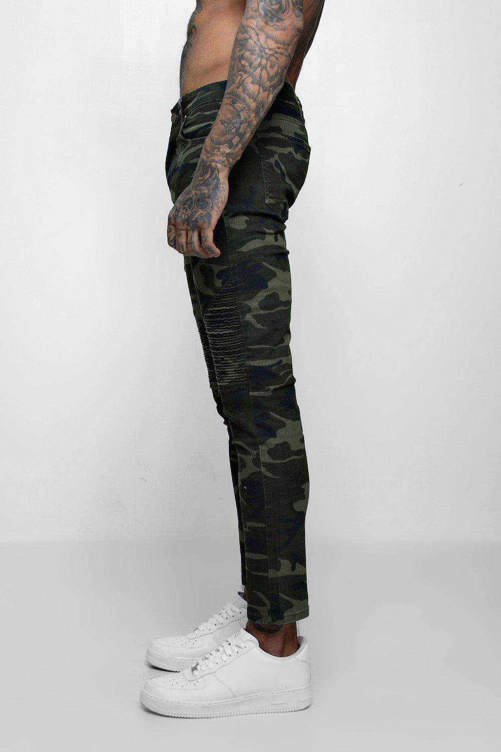 denim camouflage pants