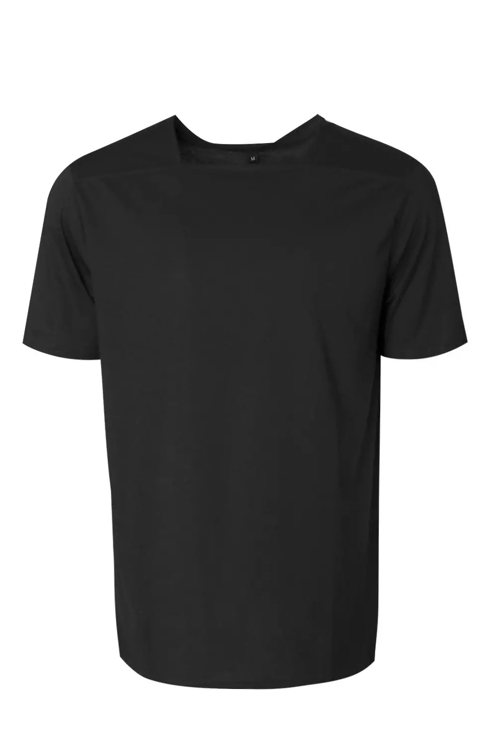 Collarless Square Neck T-Shirt