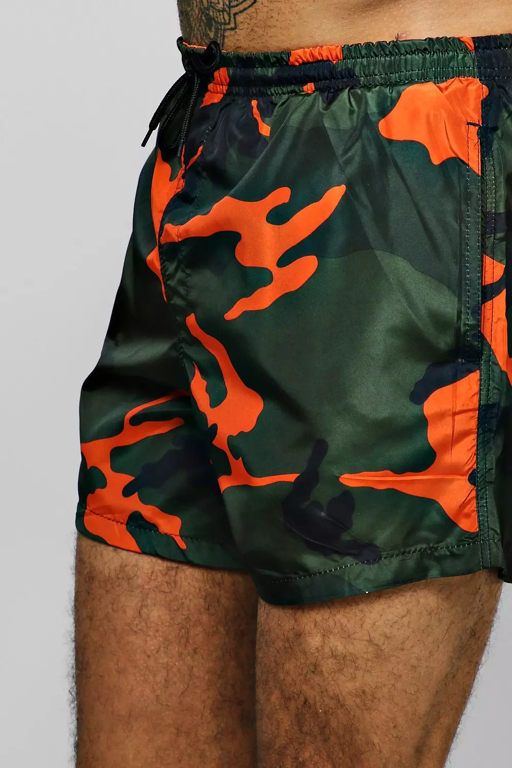 Orange camo swim trunks sale