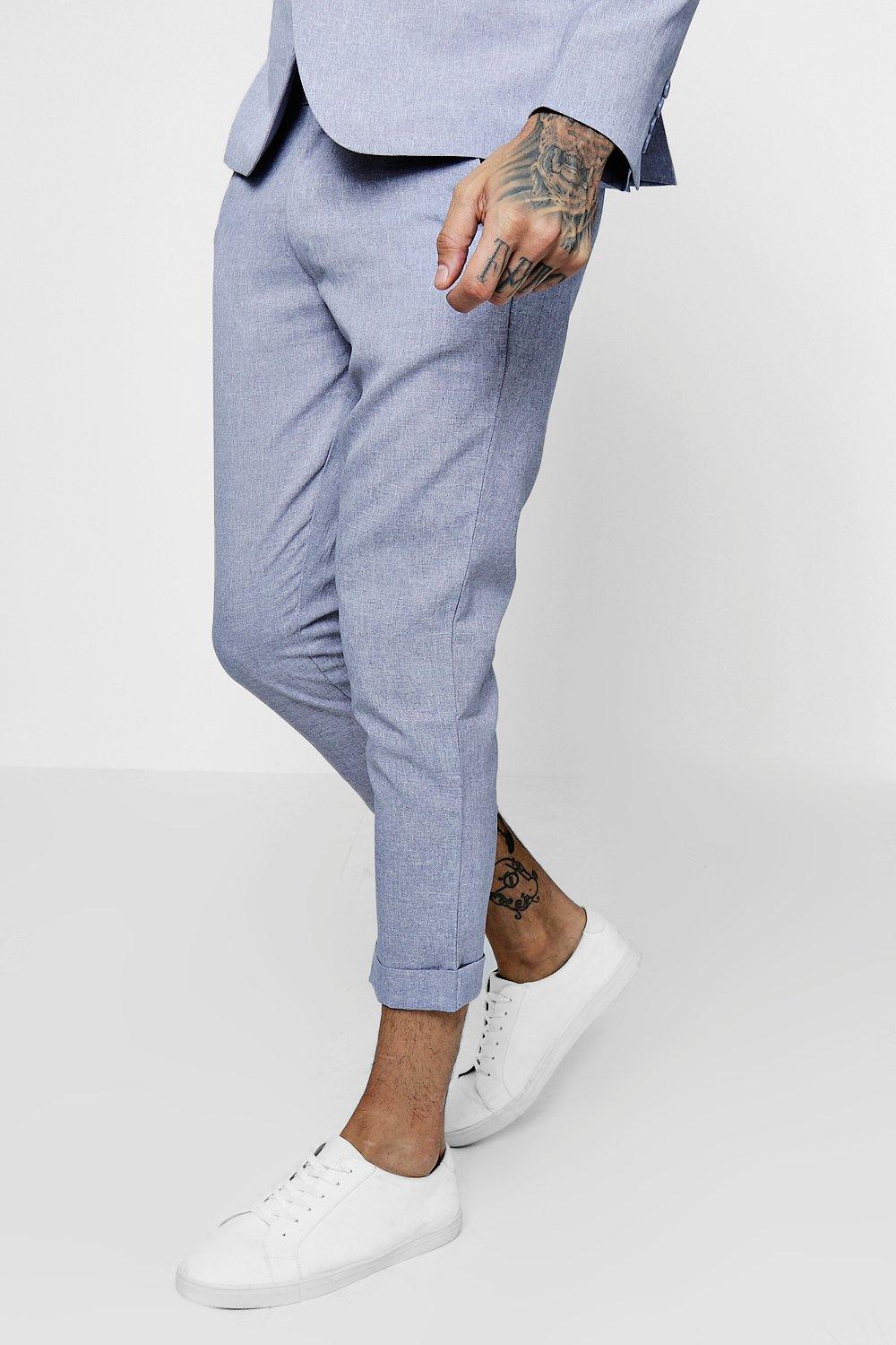 cropped suit trousers