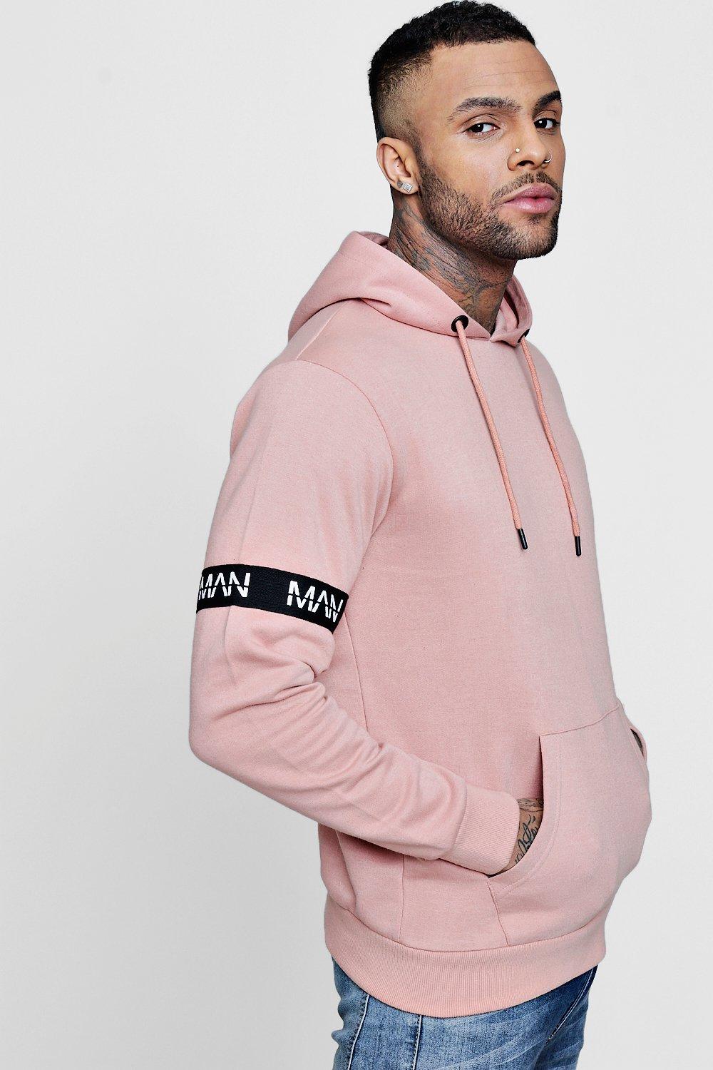 pink hoody men