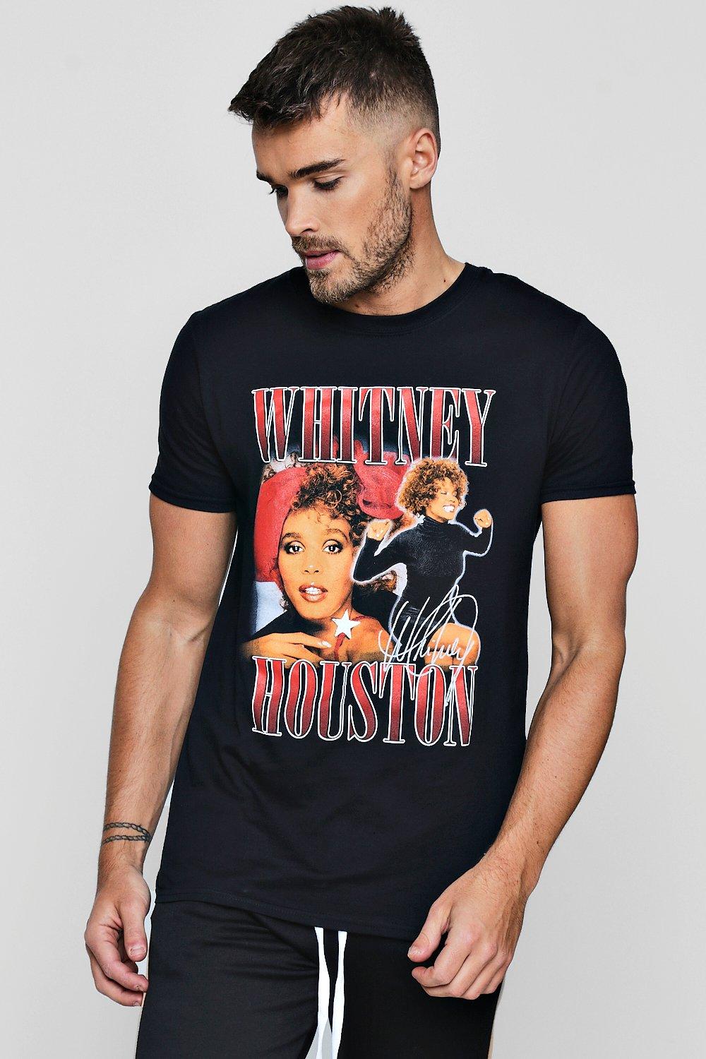 Whitney Houston License Print T Shirt Boohoo