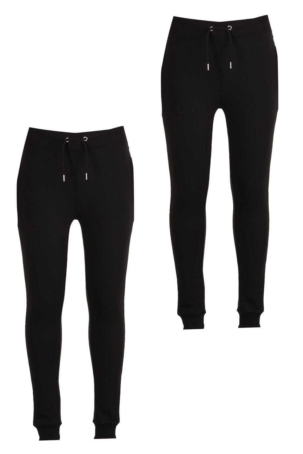 super skinny black joggers