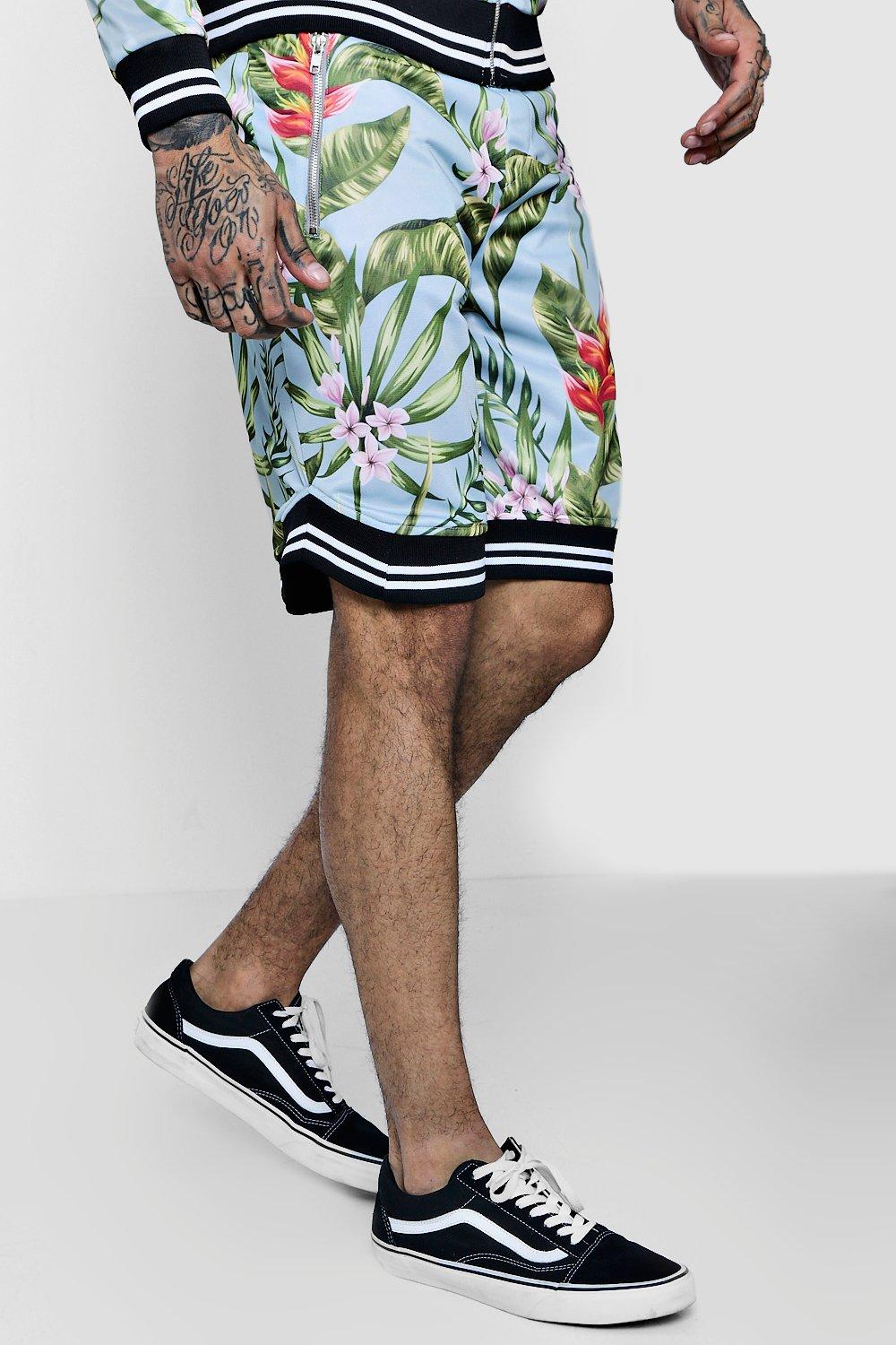 mens floral basketball shorts