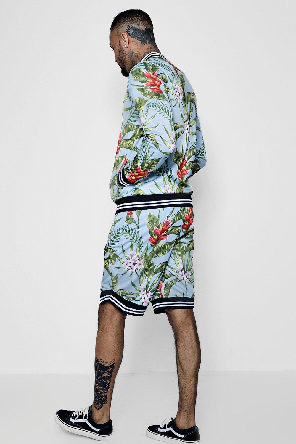 floral basketball shorts