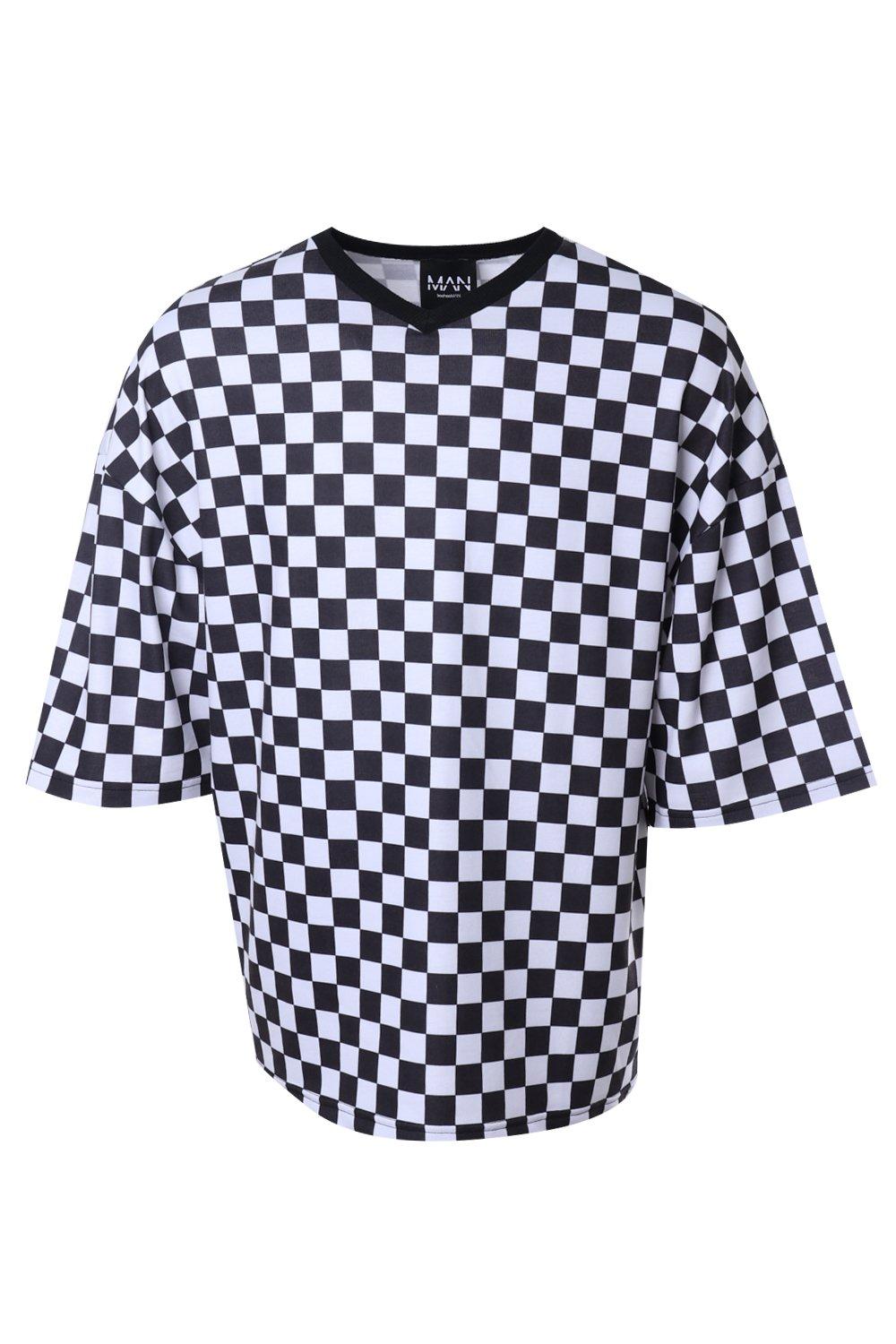 checkerboard tee shirt
