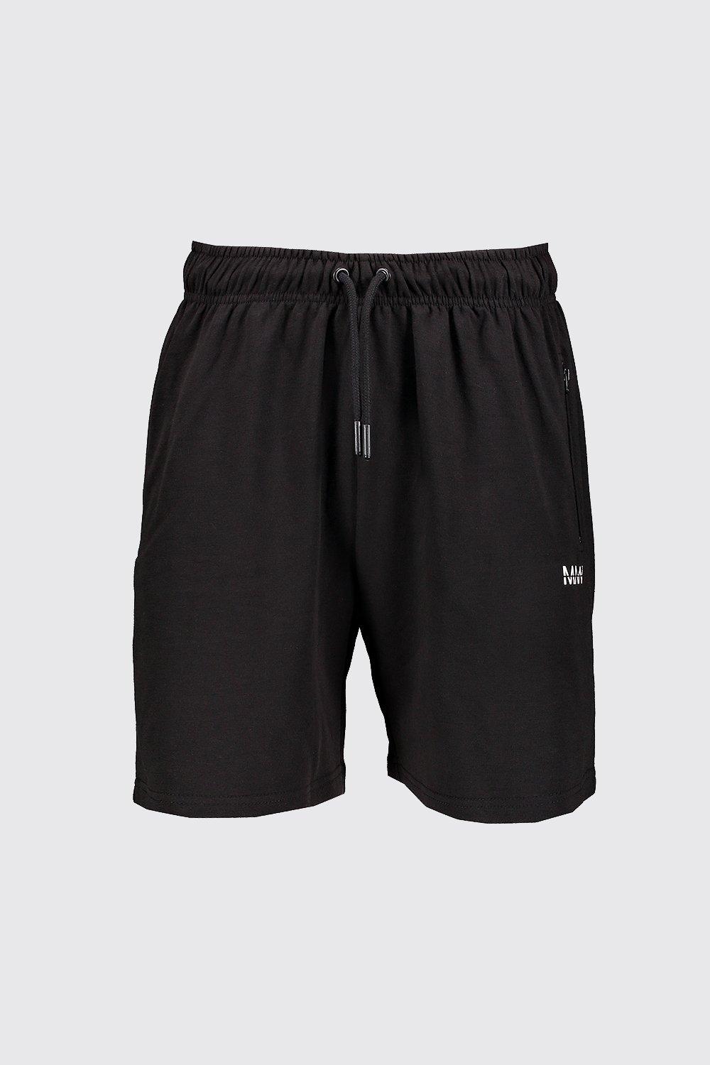 black gym shorts