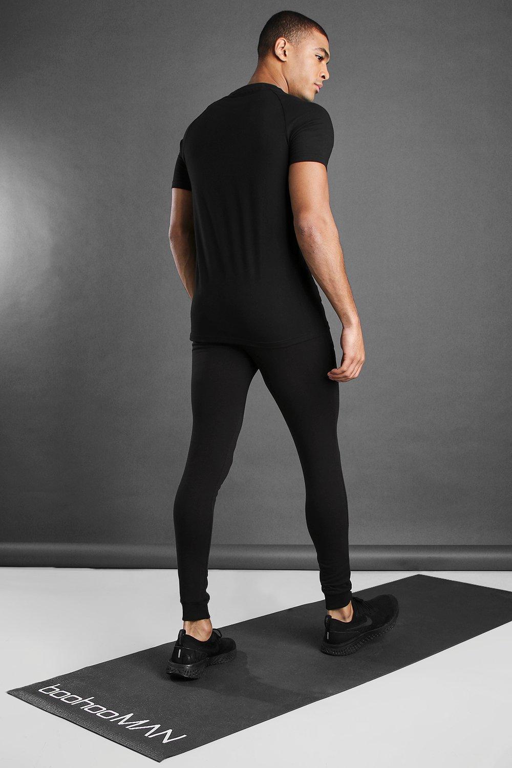 black gym joggers