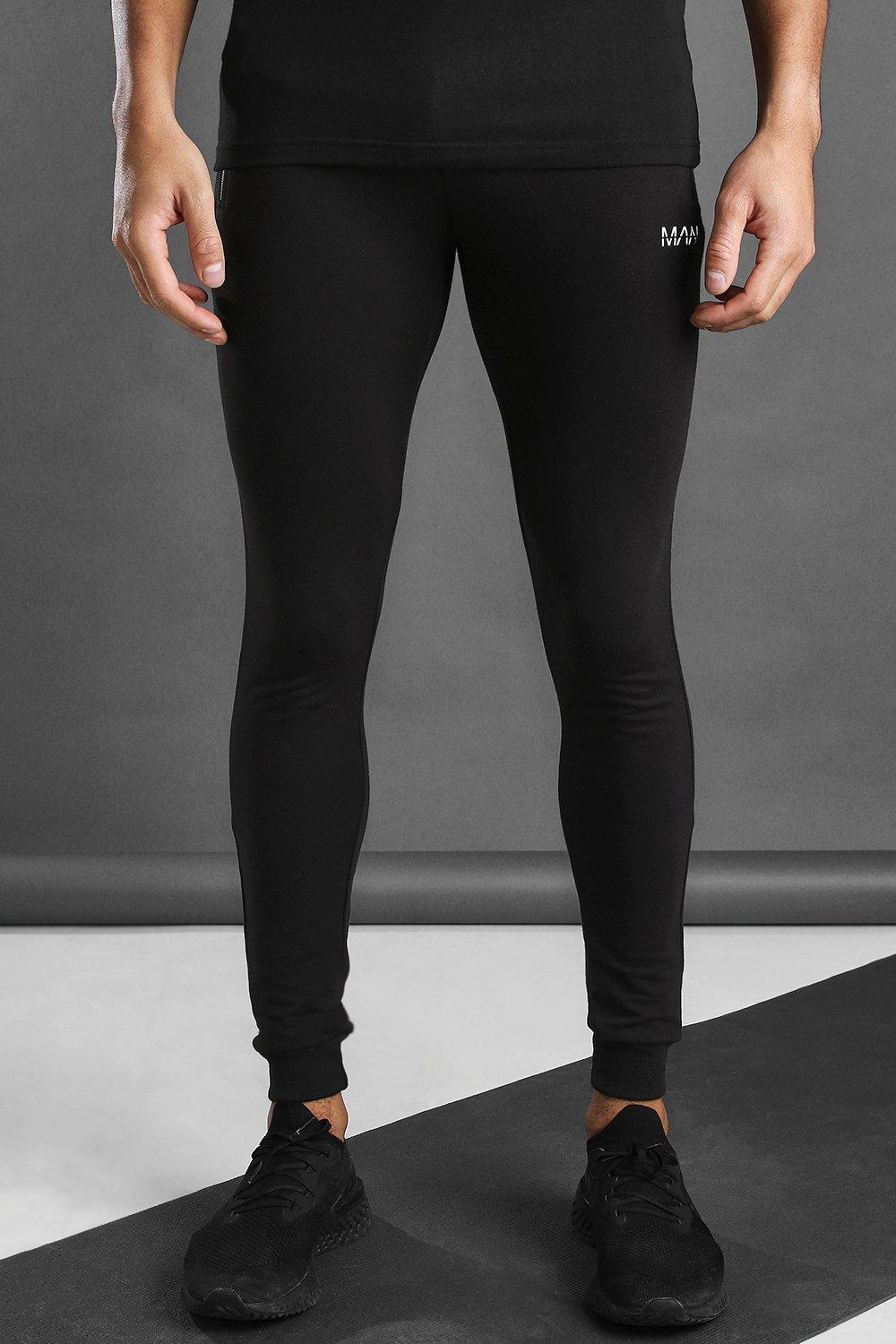 skinny joggers with zip pockets