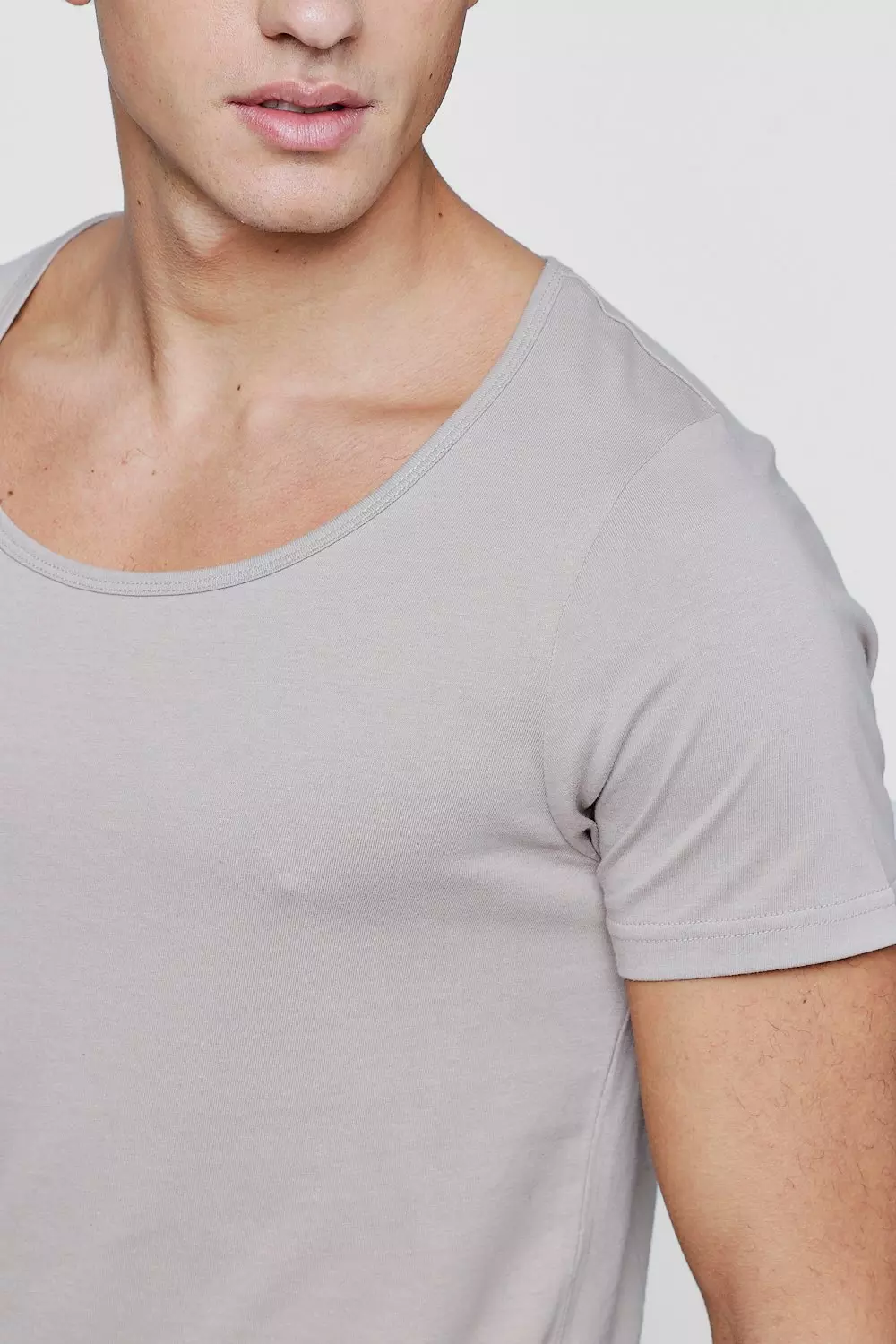 Mens scoop 2025 neck t shirt