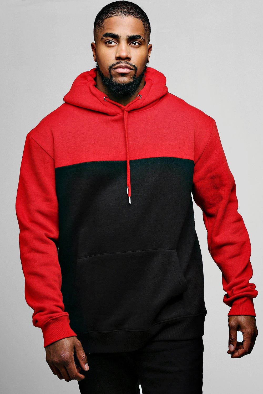 big and tall red hoodie