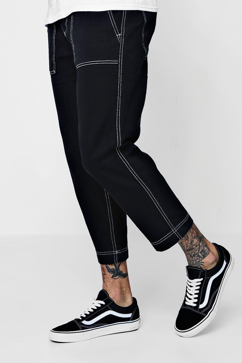 mens black skater jeans