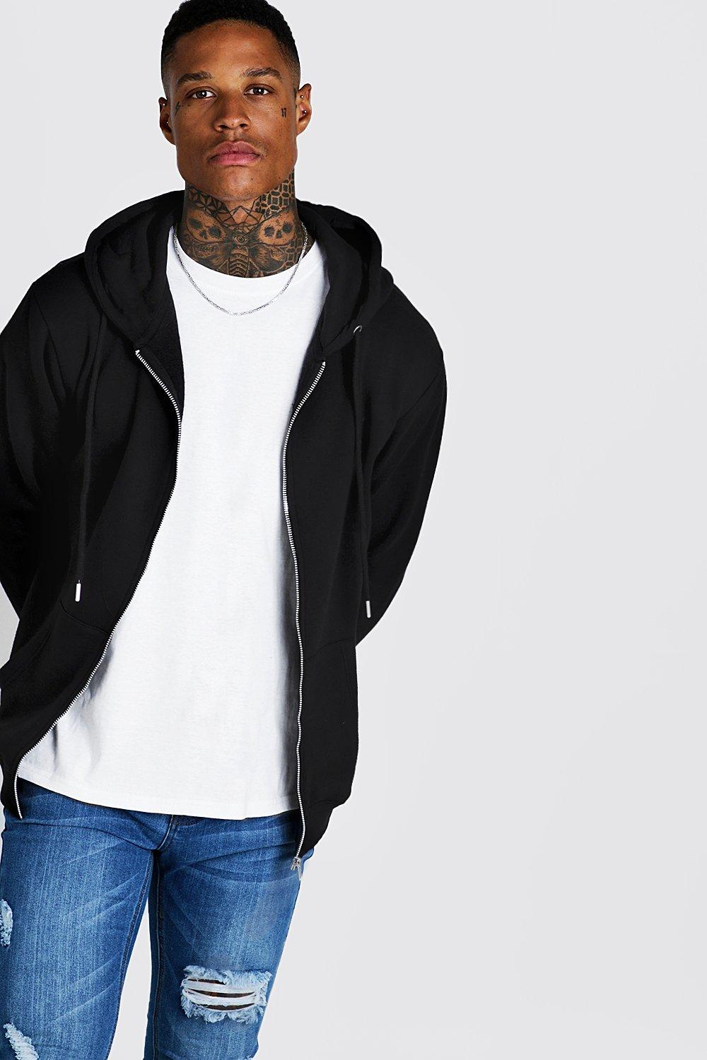 basic zip hoodie