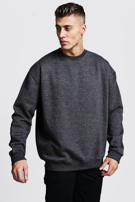 Fleece Oversized Sweatshirt | Boohoo