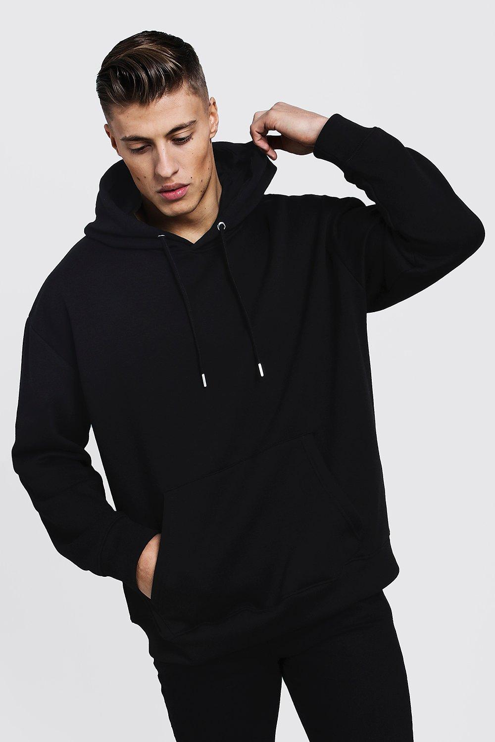 Fleece Oversized Over The Head Hoodie - boohooMAN