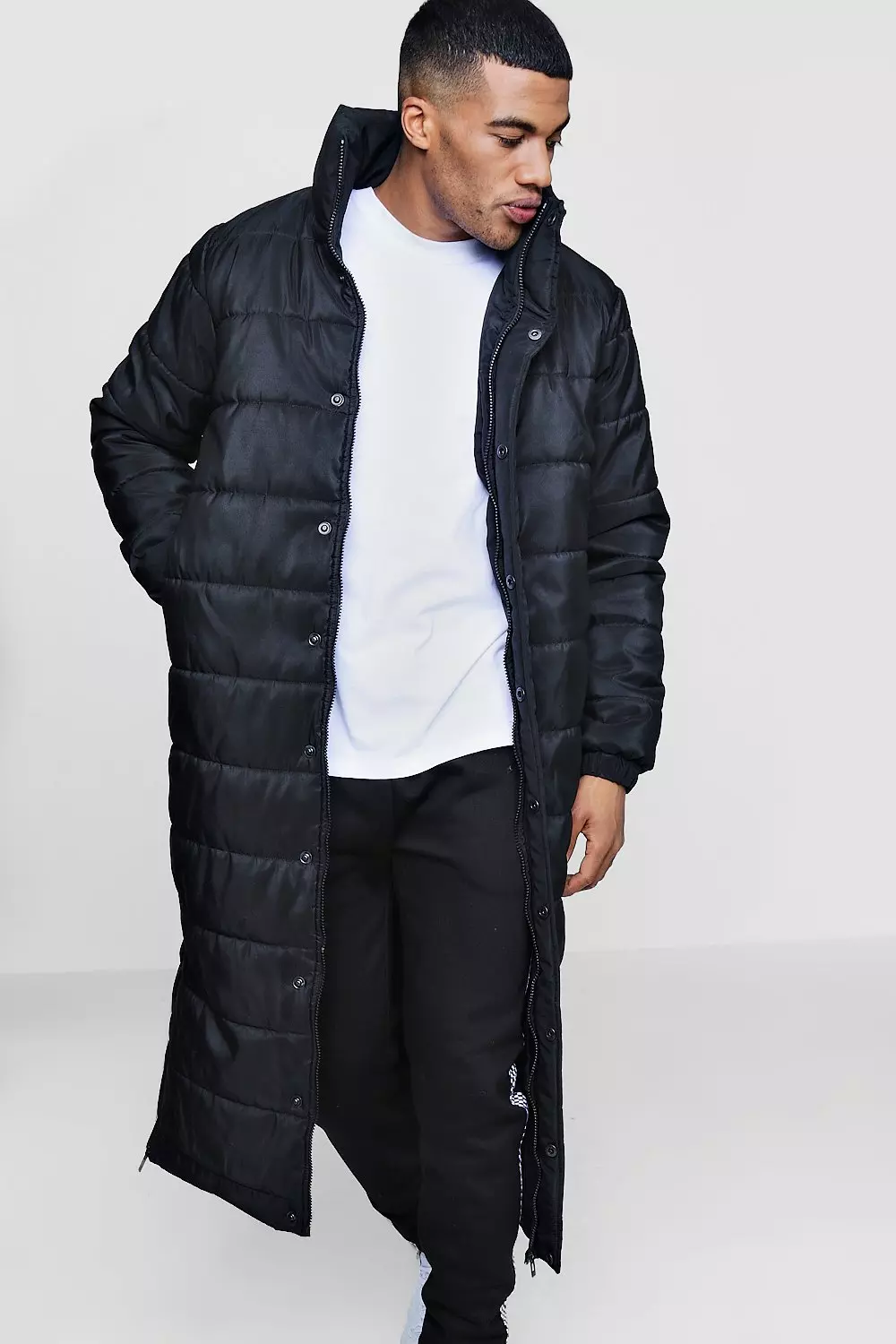 Mens long store line puffer jacket