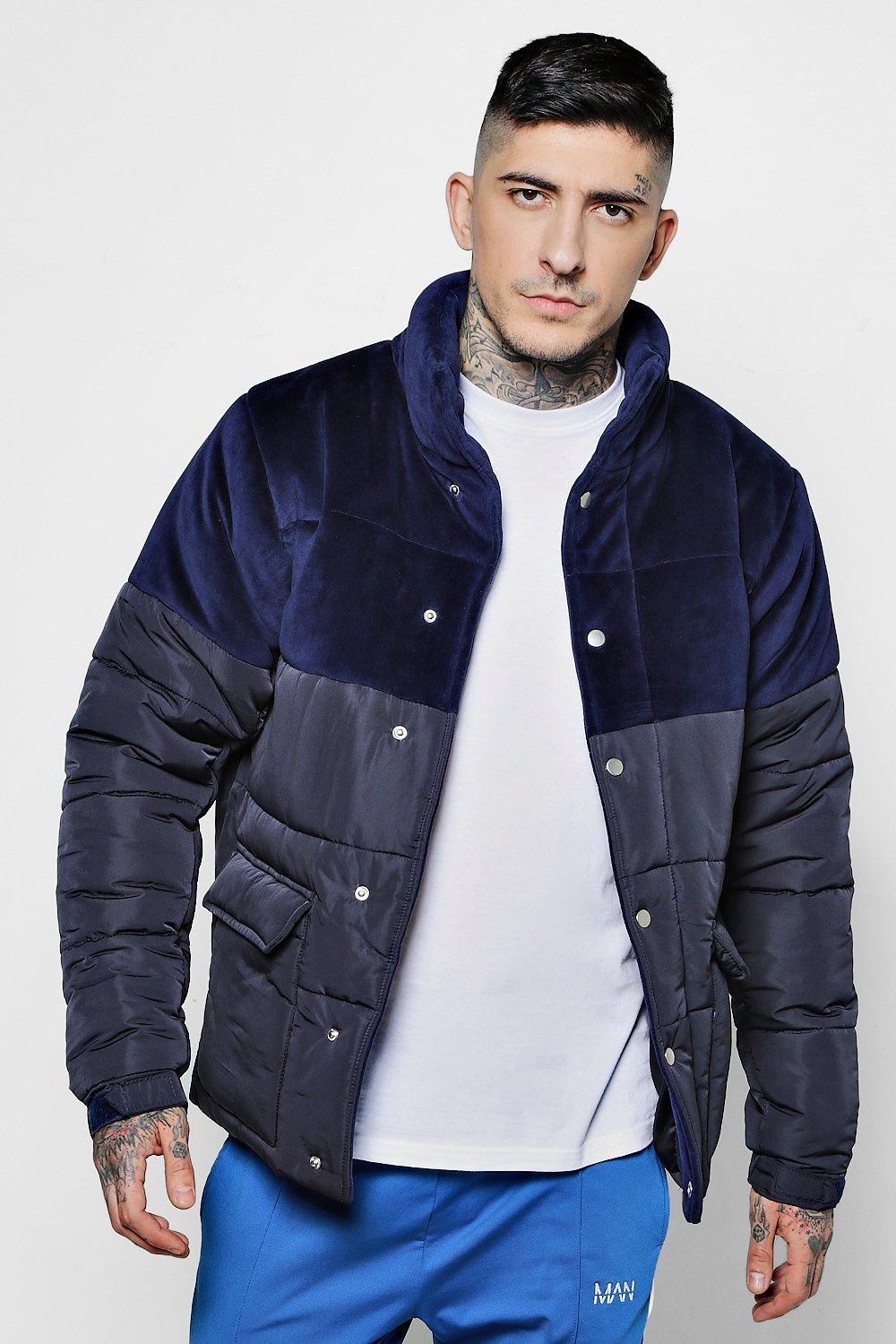 velour padded jacket