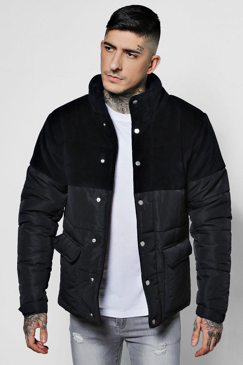 velour padded jacket