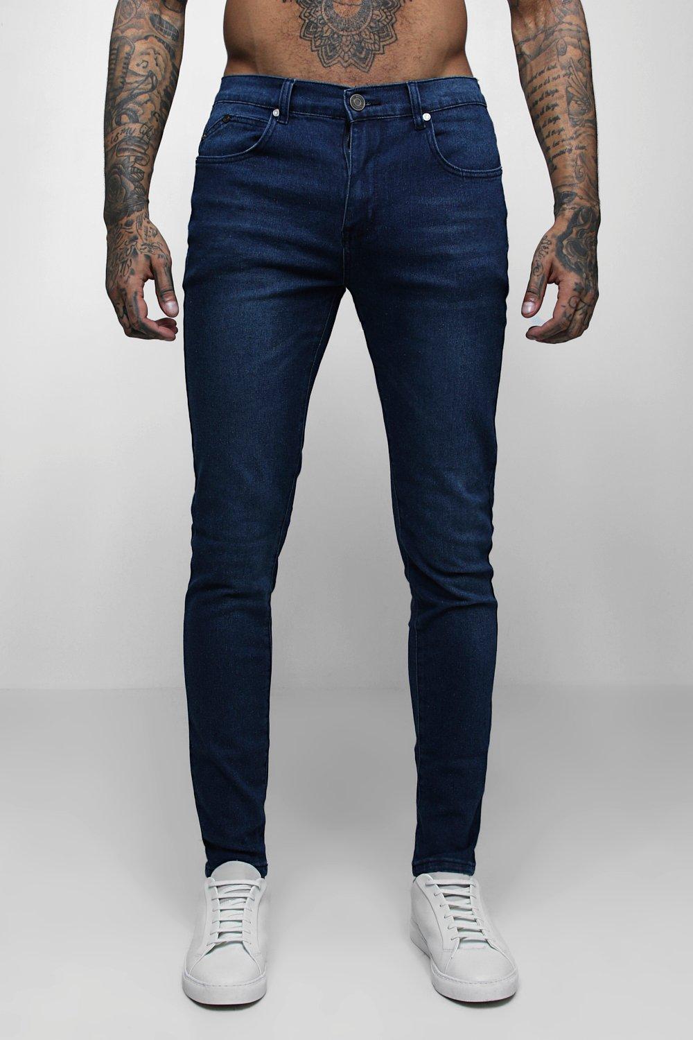 stretch blue jeans