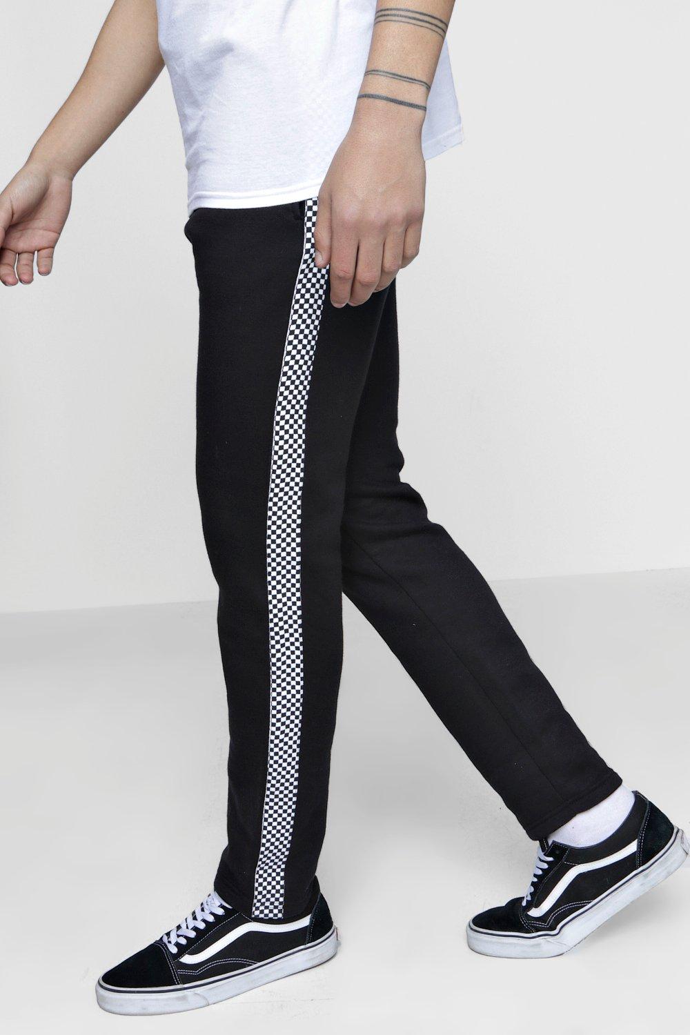 check skinny fit joggers