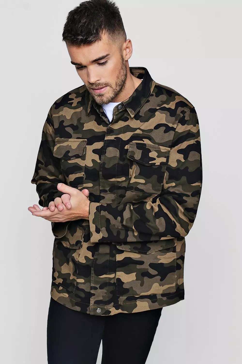 Khaki camo sale jacket