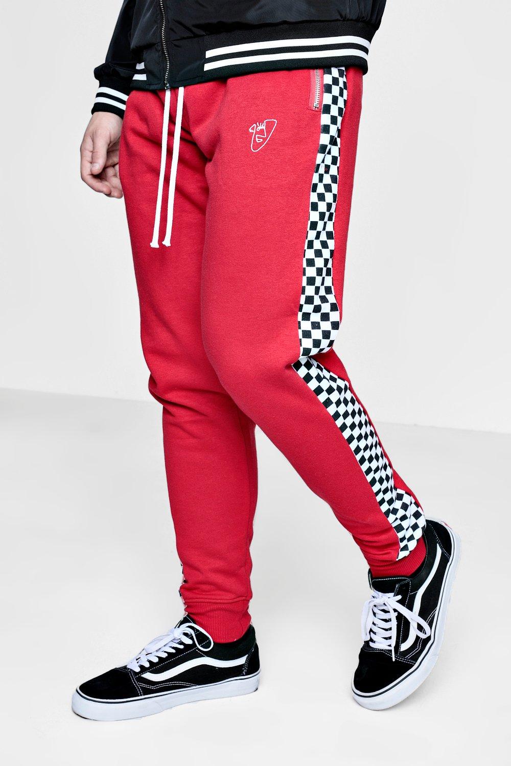 checkerboard joggers mens