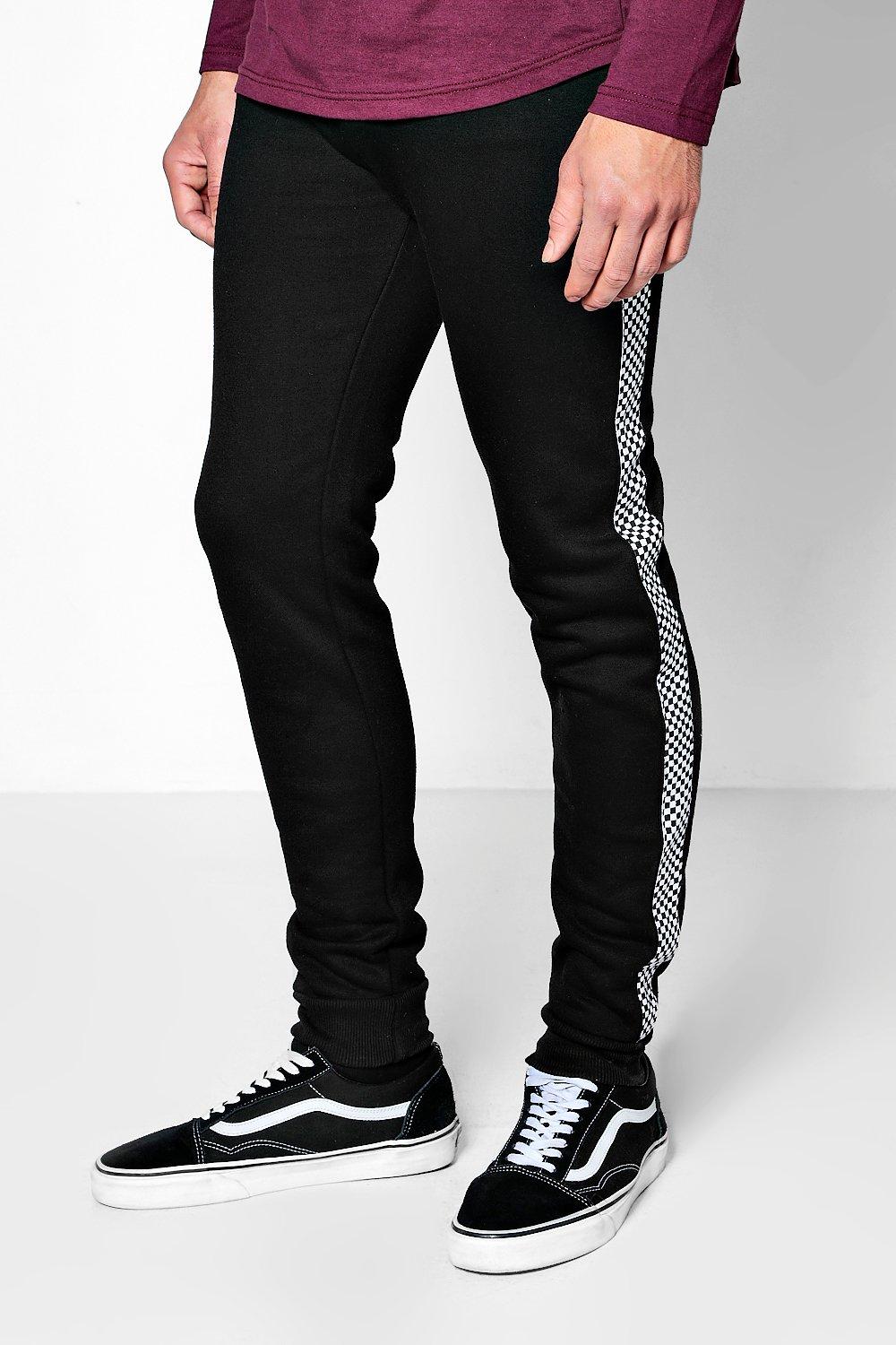 checkerboard joggers mens