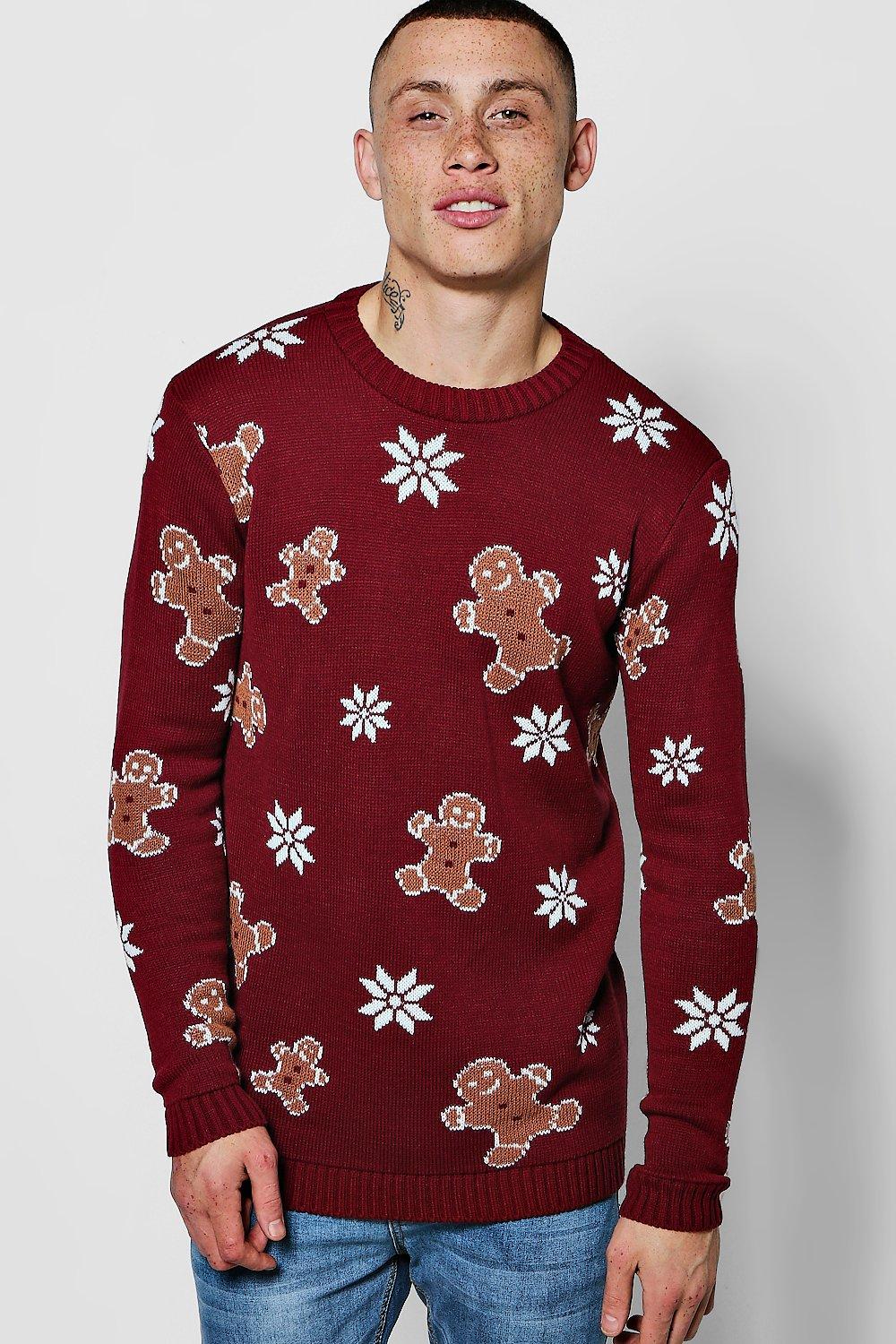 gingerbread man xmas jumper