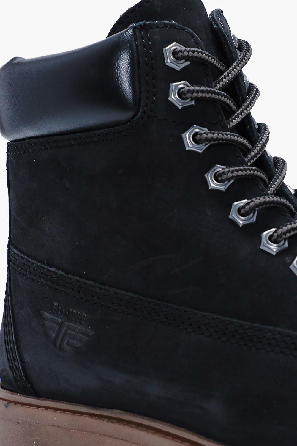 black worker boots