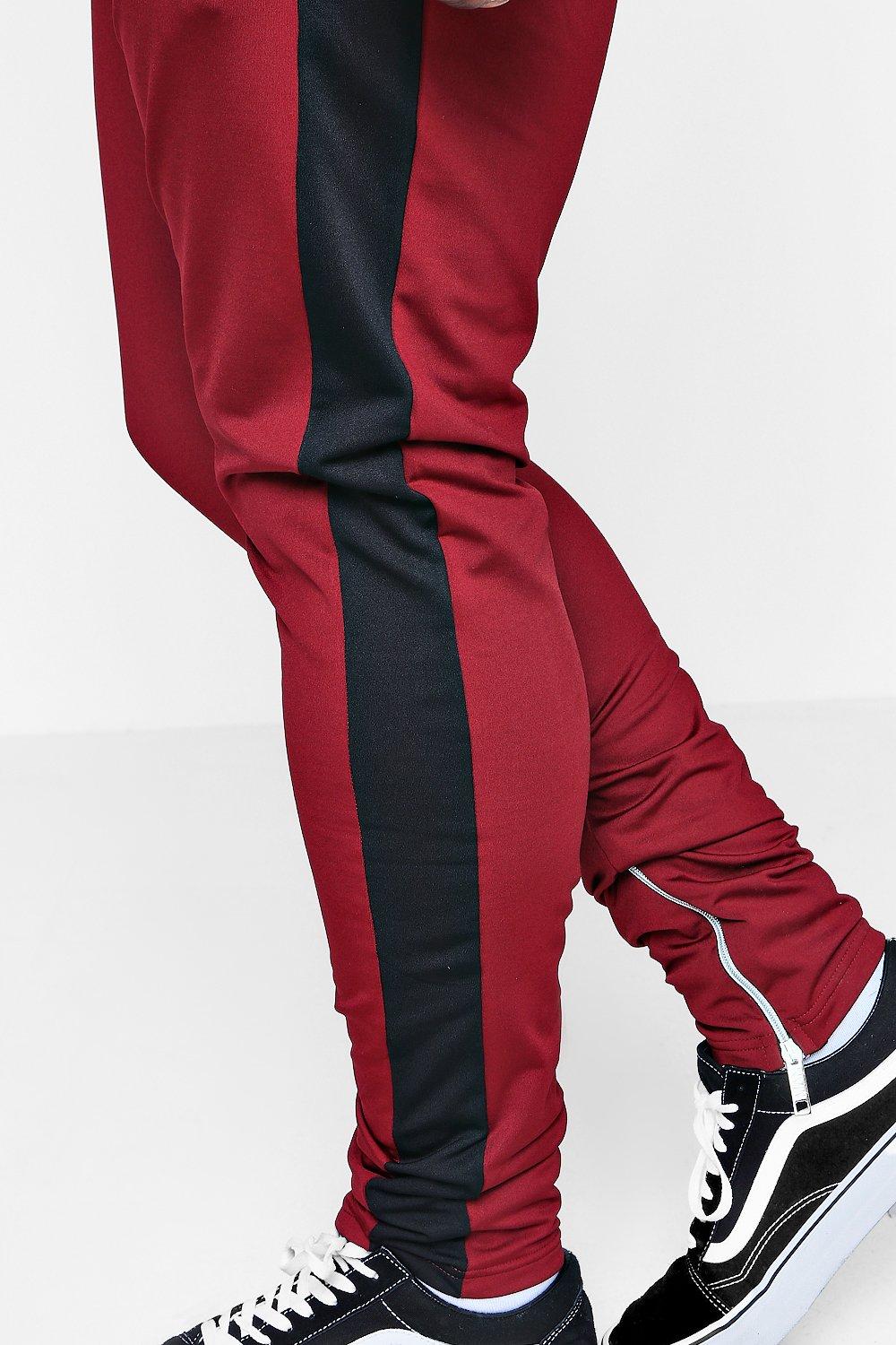 tricot color block jogger