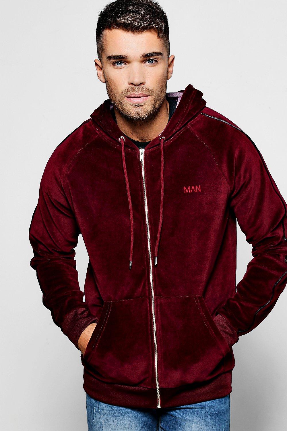 velour hoodie mens