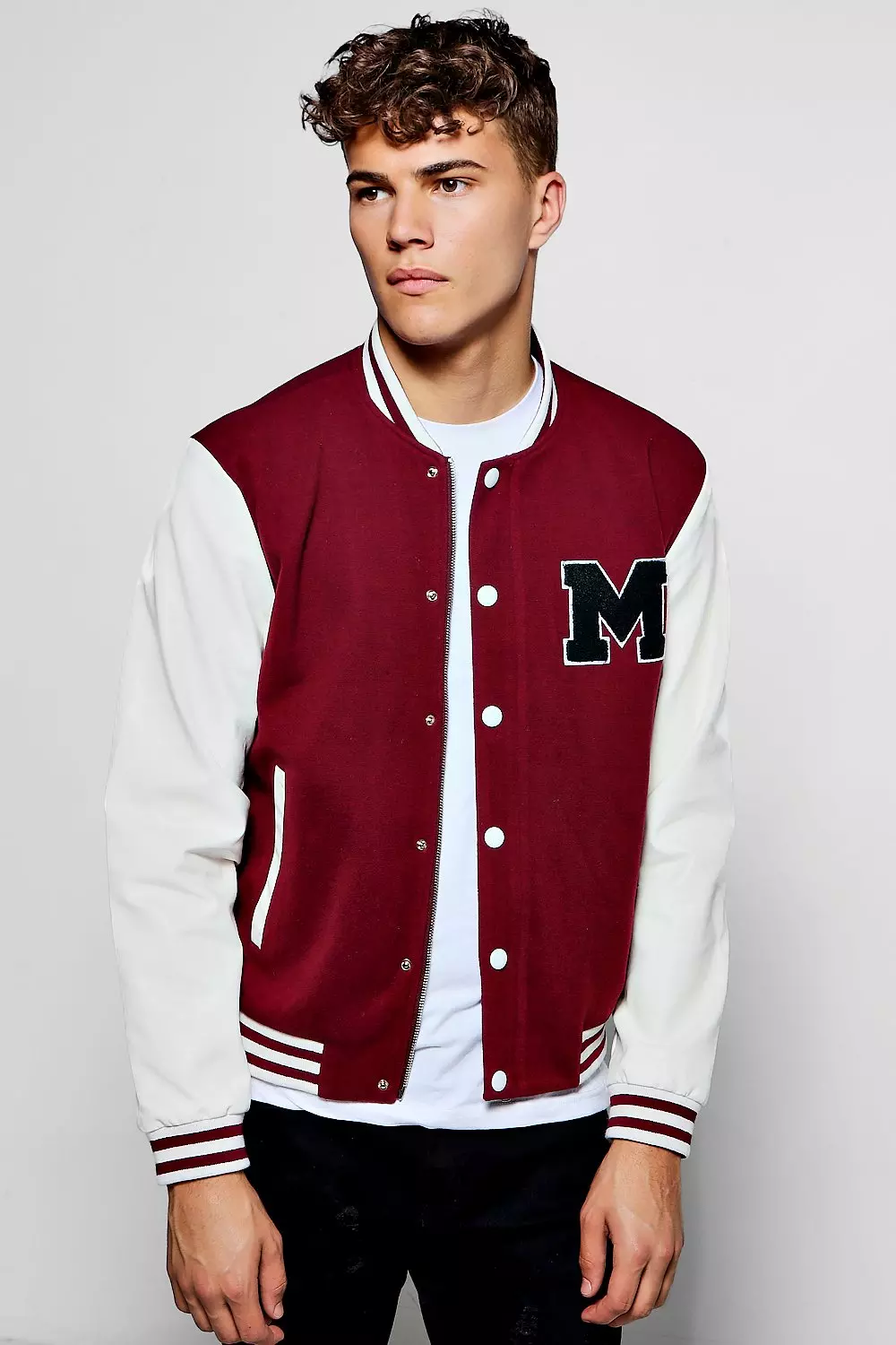 Bomber jacket hotsell wine red