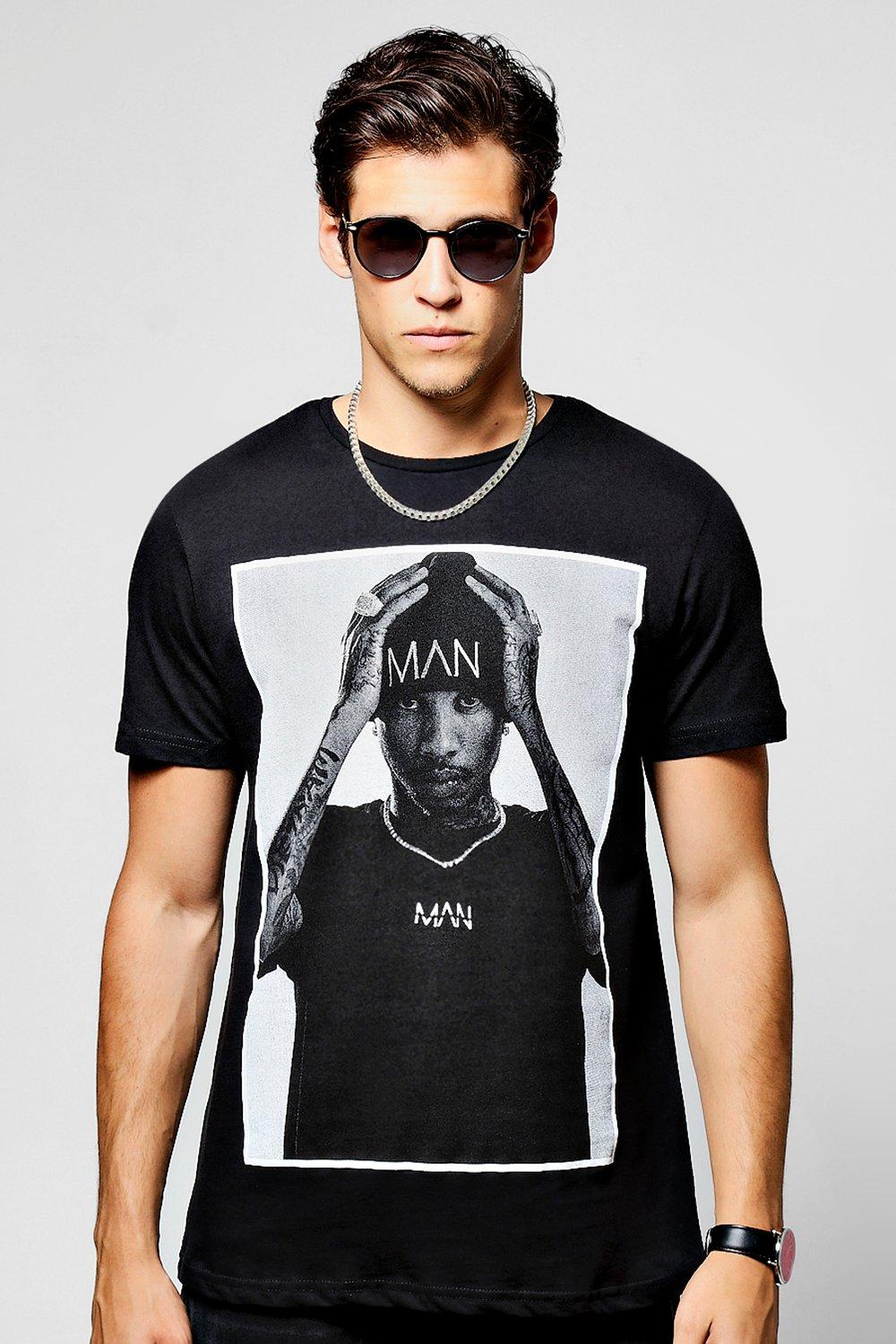 Tyga Man Photo Print T Shirt Boohoo