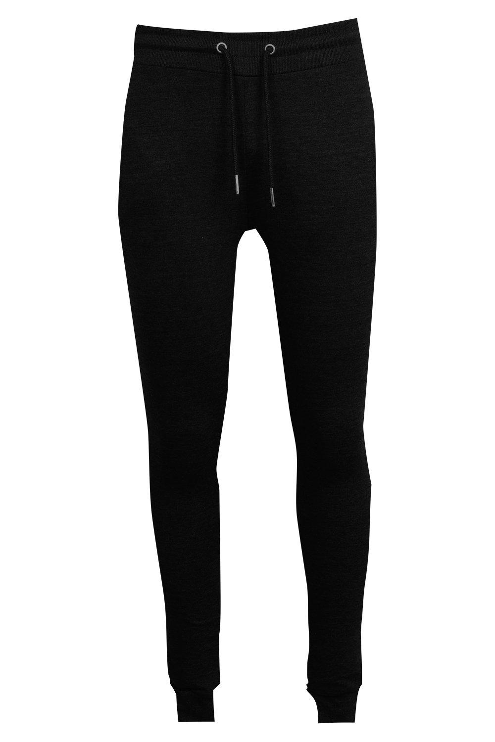 black tight joggers mens