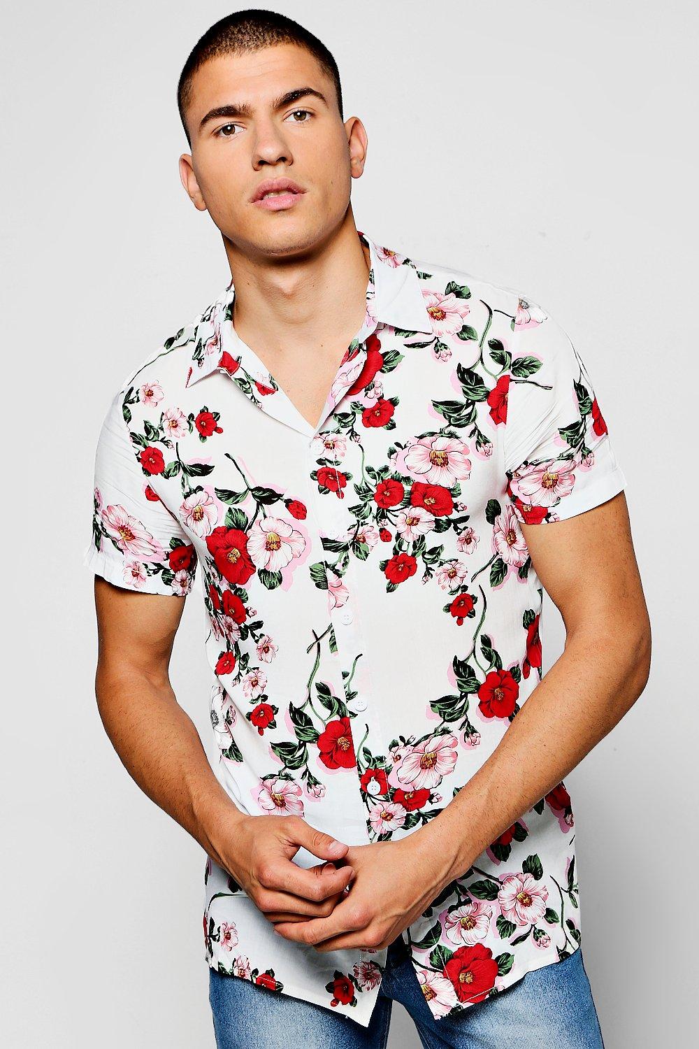 red floral shirt mens