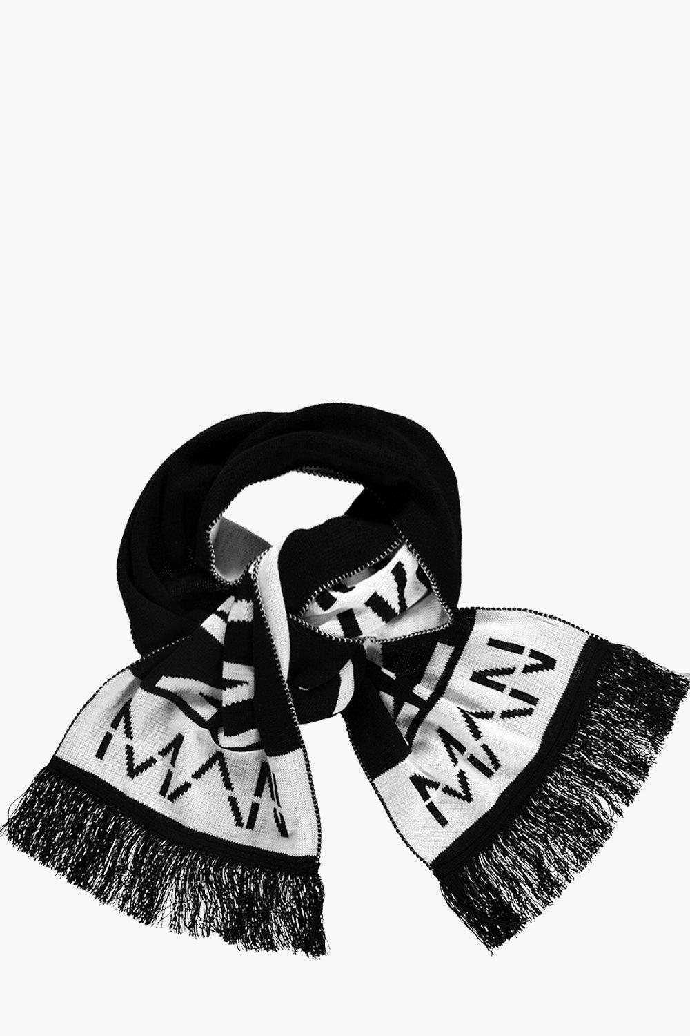 black and white oversized scarf