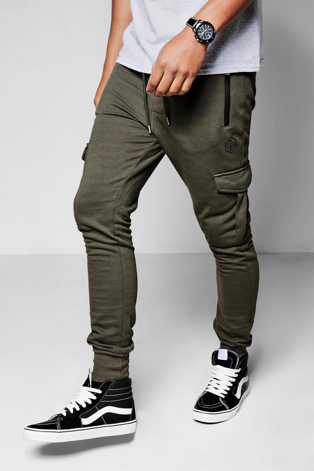 skinny fit cargo joggers