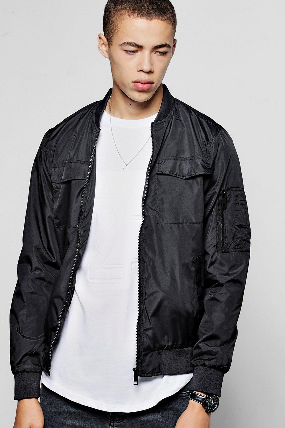 polyester bomber jacket