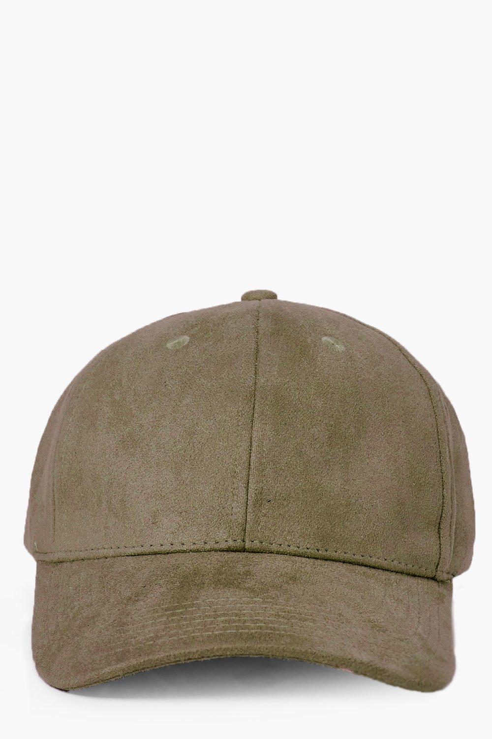 faux suede cap