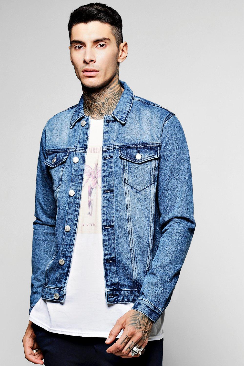 mid blue denim jacket