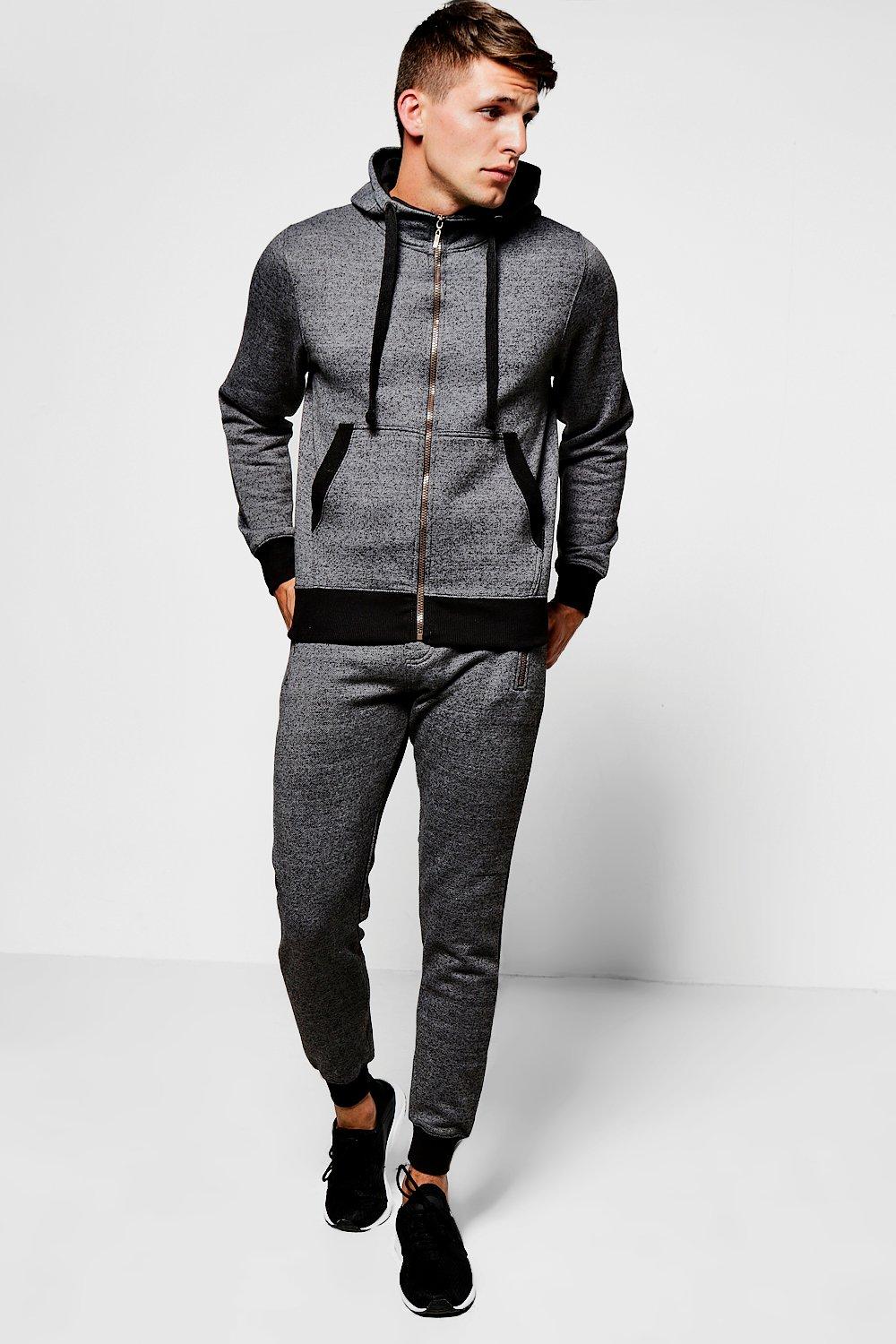 boohoo mens grey tracksuit