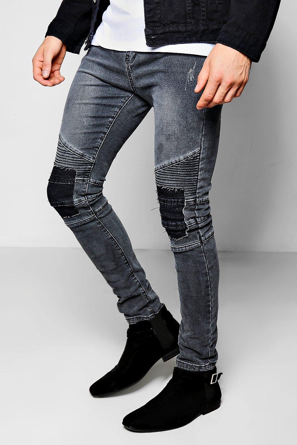 boohooman biker jeans